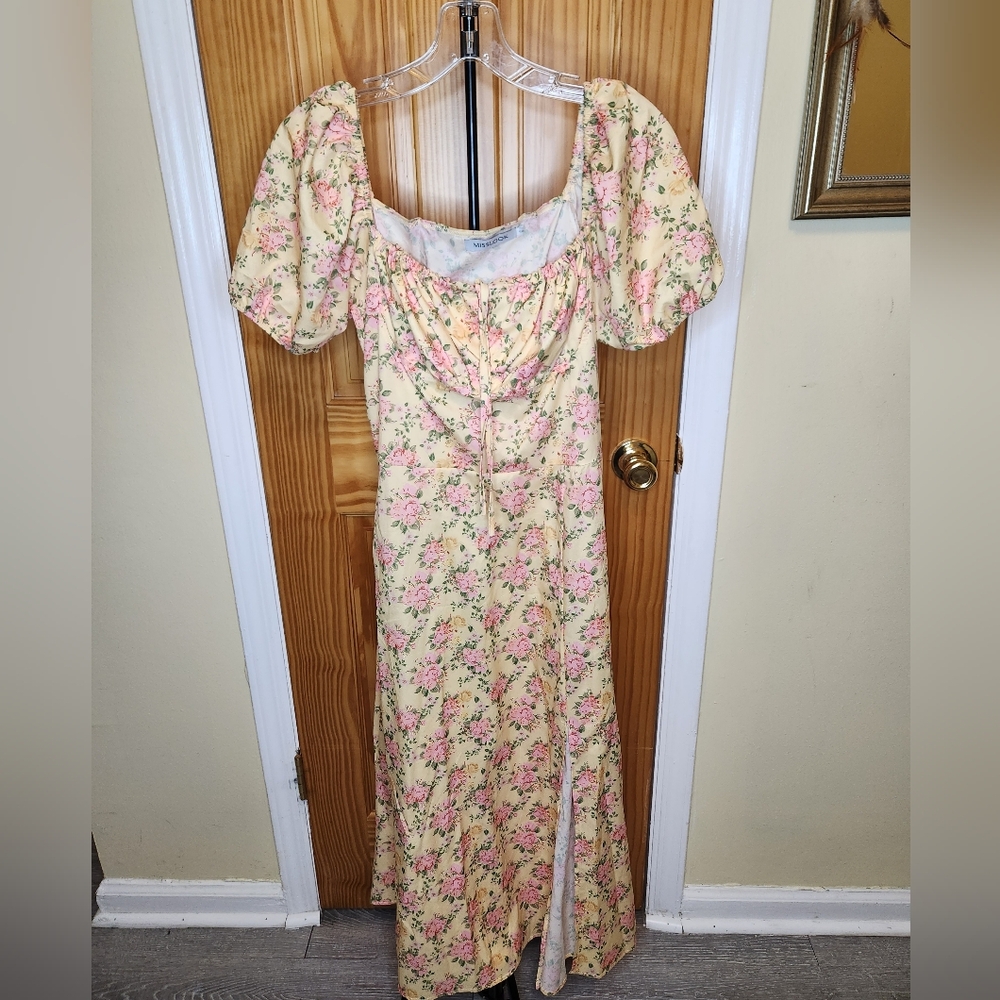 Floral Yellow Dress